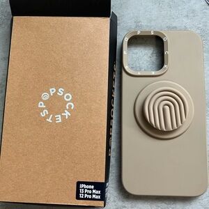 Brand new! Never used! Popsocket iPhone 13 Pro Max neutral case!